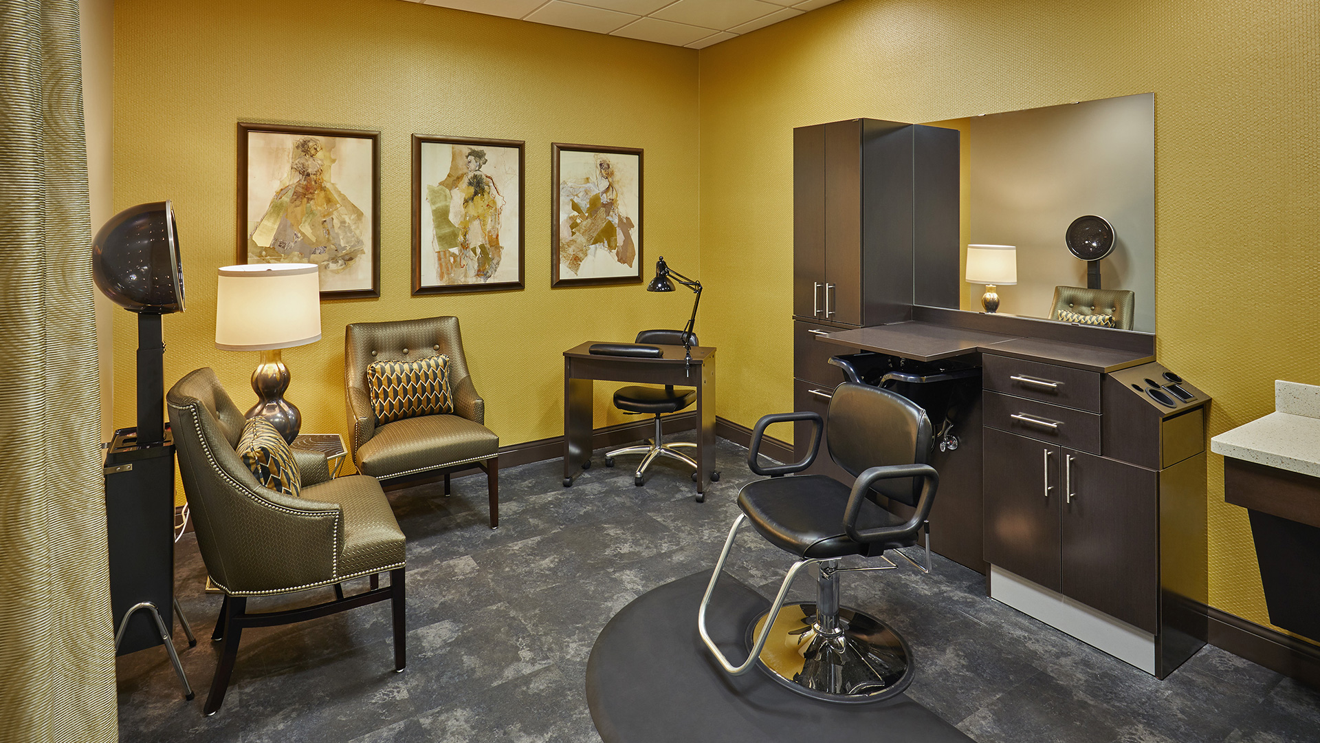 We want out patients to feel at home and have a hair salon and nail bar so they can feel pampered during their stay.