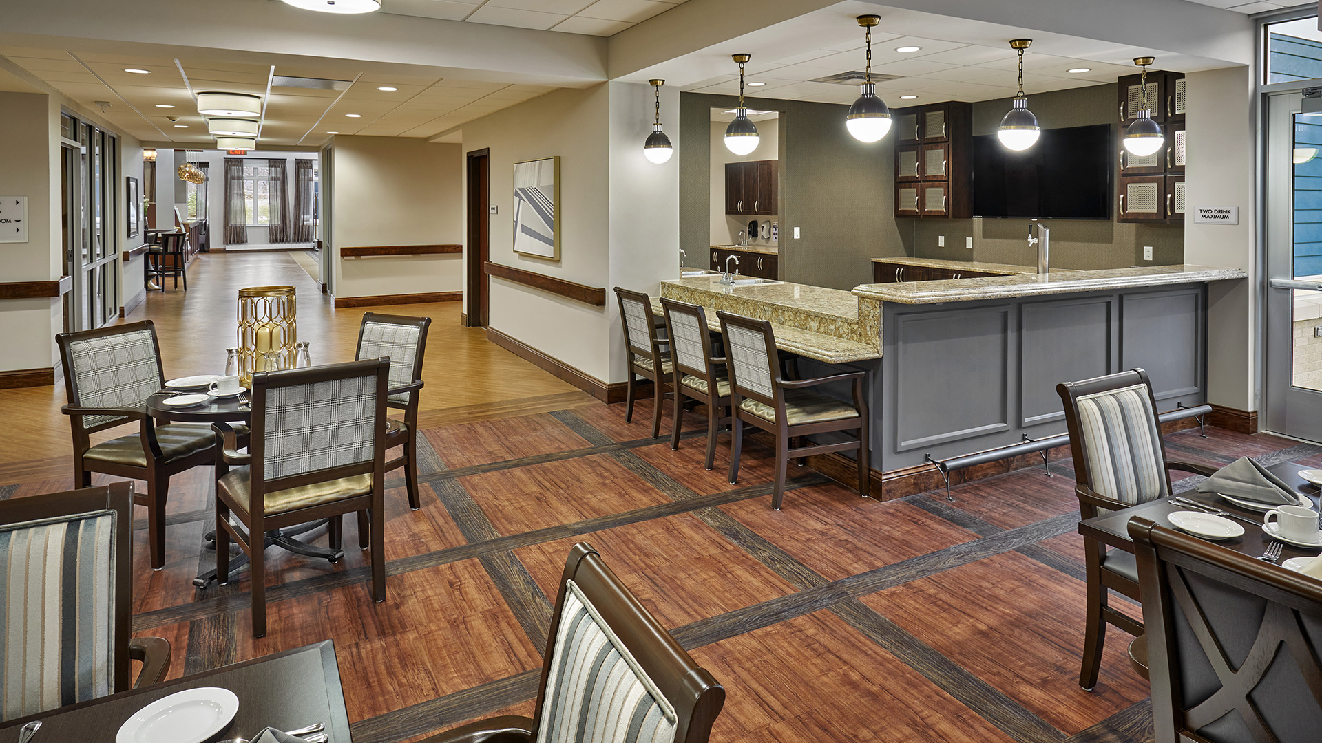 Skilled nursing and rehabilitation services provided in a facility that feels like a hotel so you can concentrate on what is most important: getting healthy and working towards a safe discharge.